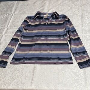 Nike Golf Multicolor Striped Long Sleeve Tee size L